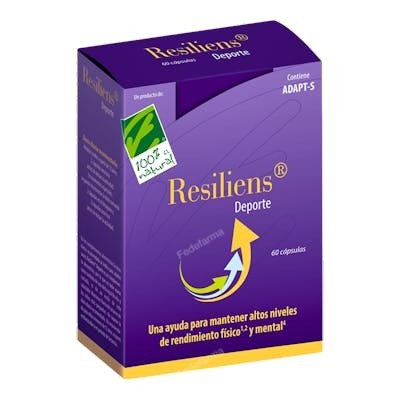 Cien Por Cien Natural Resiliens Deporte 60 Cap. Cien Por Cien Natural Resiliens Deporte 60 Cap.