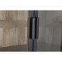 DKD Home Decor Vitrina Loft Mango Metal Natural Negro 42 x 195 x 100 cm