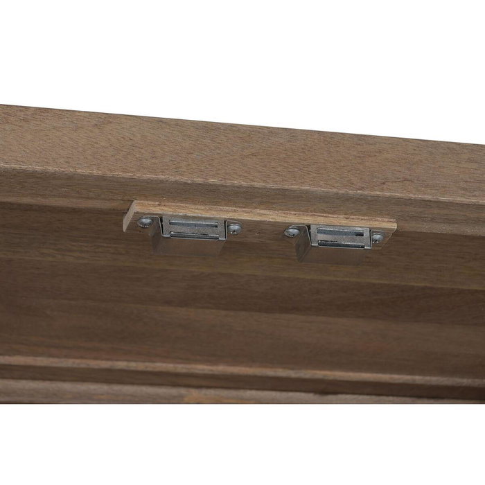 DKD Home Decor Vitrina Loft Mango Metal Natural Negro 42 x 195 x 100 cm