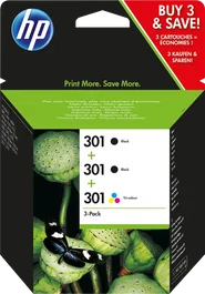 HP 301 Multipack Negro y Varios Colores