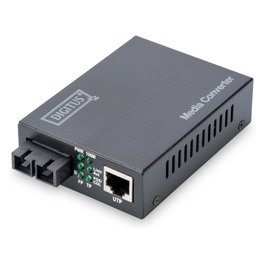 Digitus DN-82021-1 Convertidor de medios Fast Ethernet RJ45/SC Monomodo