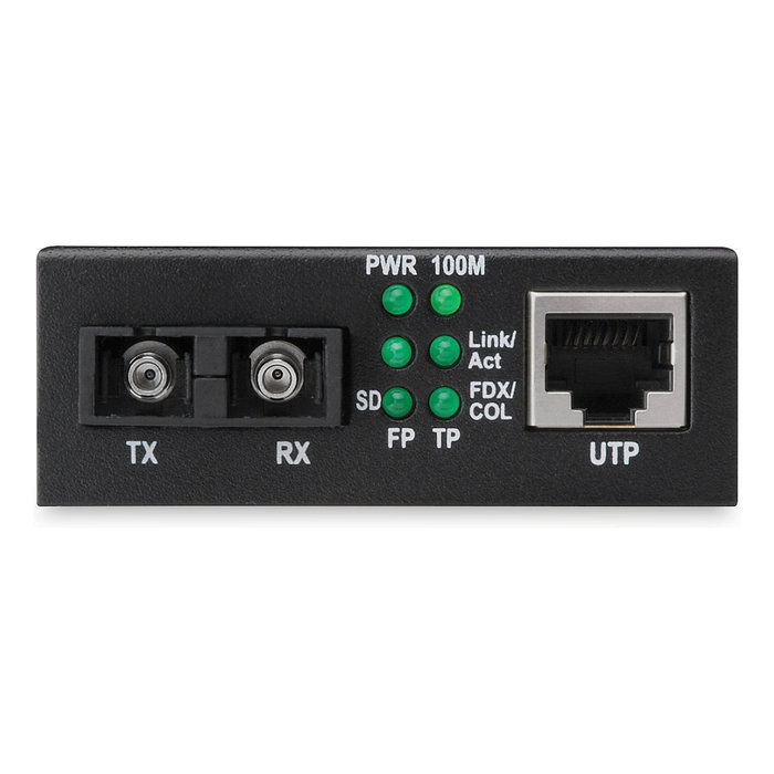 Digitus DN-82021-1 Convertidor de medios Fast Ethernet RJ45/SC Monomodo