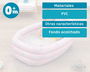 KioKids Bañera Hinchable Bebé Rosa +0 Meses 30x52x78cm