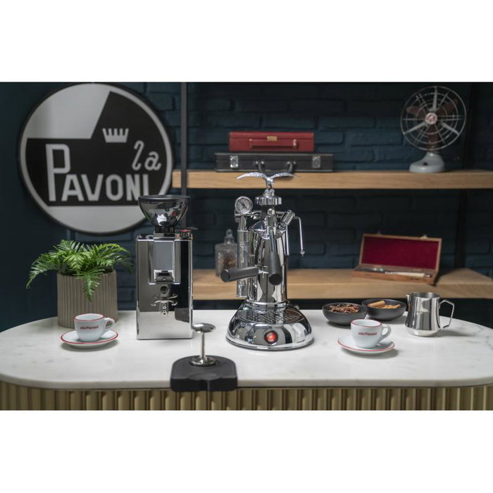 La Pavoni Espresso Machine Handlever LPLMLN01EU Milano Color Plata