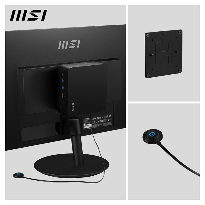MSI Cubi NUC 1MG-014BEU Mini PC Negro Intel Core 3 100U