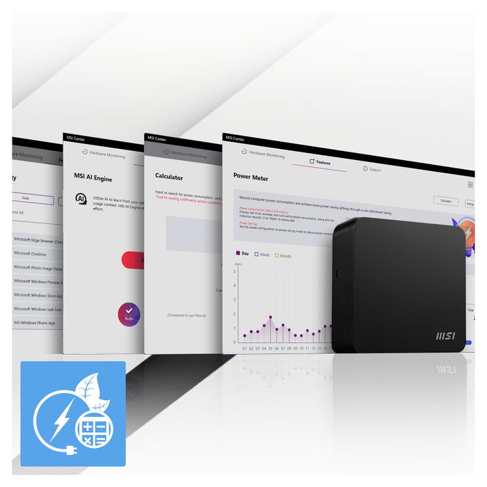 MSI Cubi NUC 1MG-014BEU Mini PC Negro Intel Core 3 100U
