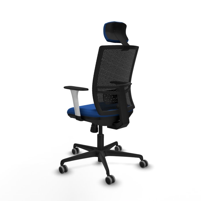 PIQUERAS Y CRESPO Silla de oficina Yunquera con mecanismo Sincro, Azul y Negro PIQUERAS Y CRESPO Silla de oficina Yunquera con mecanismo Sincro, Azul y Negro