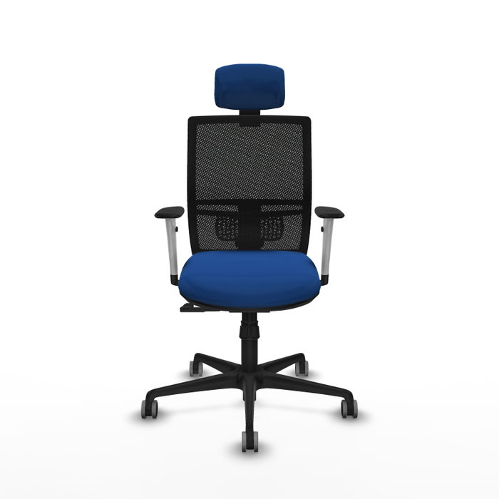 PIQUERAS Y CRESPO Silla de oficina Yunquera con mecanismo Sincro, Azul y Negro PIQUERAS Y CRESPO Silla de oficina Yunquera con mecanismo Sincro, Azul y Negro
