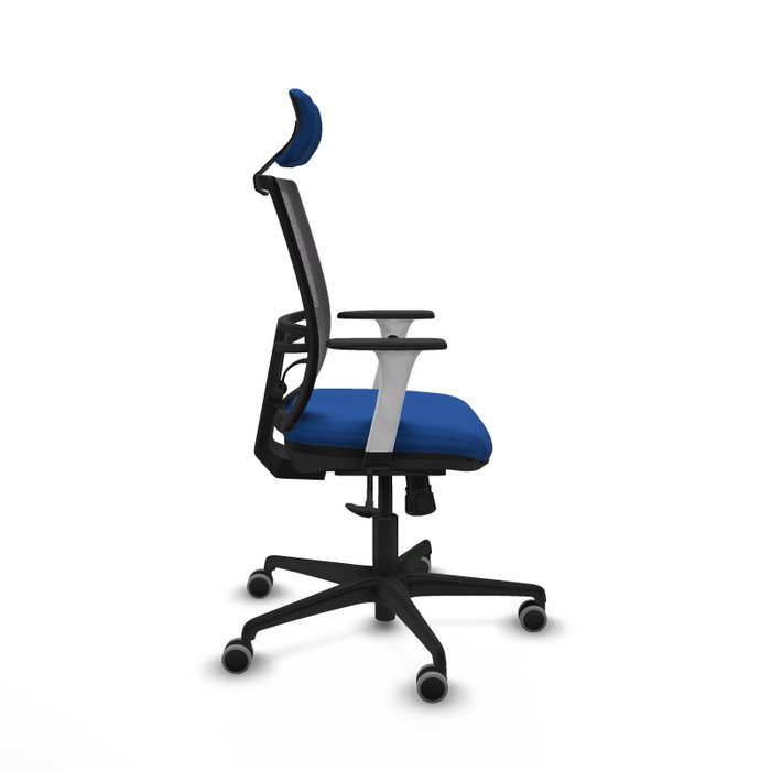 PIQUERAS Y CRESPO Silla de oficina Yunquera con mecanismo Sincro, Azul y Negro PIQUERAS Y CRESPO Silla de oficina Yunquera con mecanismo Sincro, Azul y Negro