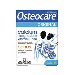 Osteocare Original, Vitamina D, Magnesio, Zinc y Calcio, Mantenimiento de un sistema esquelético saludable, Vitaminas, 90 cápsulas