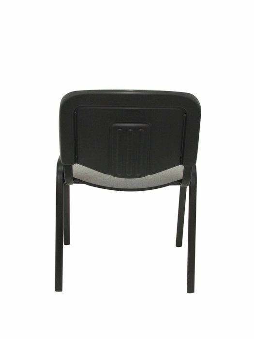 Silla Iso tapizada con Tela color Gris. Sin brazos