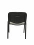 Silla Iso tapizada con Tela color Gris. Sin brazos