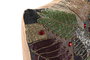 DKD Home Decor Funda Cojin Multicolor Poliéster Algodón Hojas Zipper 40 x 60 cm