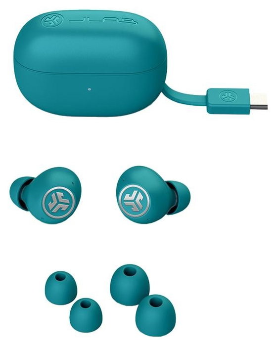 Jlab Go Pop ANC True Wireless Stereo (TWS) Bluetooth Auriculares Verde Azulado