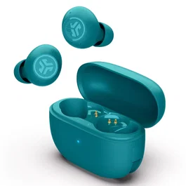 JLab Go Pop ANC Auriculares True Wireless Stereo (TWS) Bluetooth 5.3 con Reducción de Ruido Activa para Llamadas/Música, Verde Azulado
