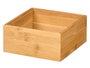 Kinvara Organizador de Bambú Rectangular 15 x 15,5 cm con tapa de MDF (Set de 12)