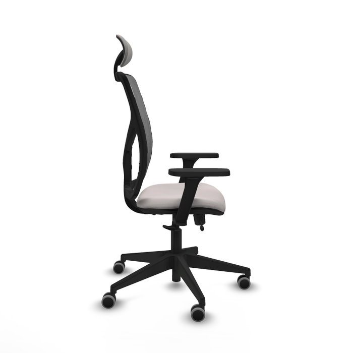 PIQUERAS Y CRESPO Silla de oficina Motilla con mecanismo Sincro/Traslack, Blanco y Gris PIQUERAS Y CRESPO Silla de oficina Motilla con mecanismo Sincro/Traslack, Blanco y Gris