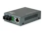 LevelOne FVT - 1101 Convertidor de Medio Ethernet de Fibra Óptica a Cobre 100 Mbit/s, 100Base-FX a 10/100Base-TX, 1310 nm Multimodo, Negro