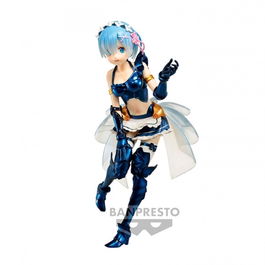 Banpresto Figura Re:Zero Chronicle Exq Rem Maid Armour 21 cm PVC Muñeco Fabricado en PVC