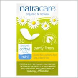 NATRACARE Salvaslip Normal Mini 30Uds. Ecológicos y de Algodón Orgánico para Pieles Sensibles