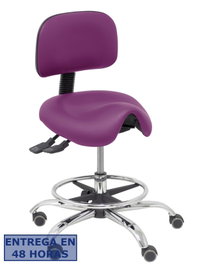 Piqueras Y Crespo Taburete Zarza Similpiel Morado