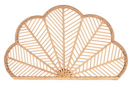DKD Home Decor Cabecero de Bambú y Ratán Caflo Marrón Claro