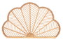 DKD Home Decor Cabecero de Bambú y Ratán Caflo Marrón Claro