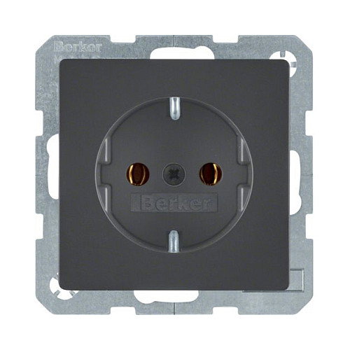 BERKER 41436086 Toma de corriente SCHUKO Q.1/Q.3 Antracita BERKER 41436086 Toma de corriente SCHUKO Q.1/Q.3 Antracita