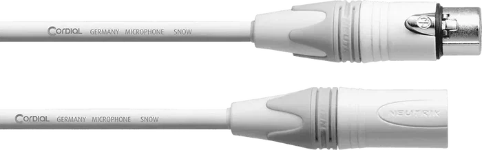 Cordial Cable de Micrófono XLR 10 Metros Blanco Cordial Cable de Micrófono XLR 10 Metros Blanco