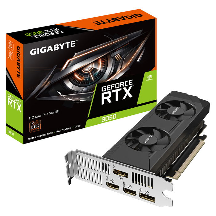 Gigabyte RTX 3050 6GB OC Low Profile Tarjeta Gráfica GDDR6 Gigabyte RTX 3050 6GB OC Low Profile Tarjeta Gráfica GDDR6