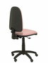 Silla de oficina Aýna con mecanismo Contacto permanente básico tapizada con Tela color Rosa pálido. Equipada con Base poliamida negra, Sin brazos y Ruedas de parqué