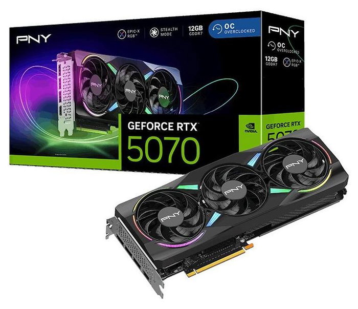 PNY GeForce RTX 5070 EPIC-X RGB OC 12 GB GDDR7