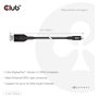 CLUB 3D CAC-1563 Cable Adaptador USB Type C a DisplayPort 2.1 Bi-Direccional 2 m Negro - 8K a 120Hz, 4K a 480Hz, Resolucion 7680x4320, Hasta 54 Gbit/s