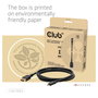 CLUB 3D CAC-1563 Cable Adaptador USB Type C a DisplayPort 2.1 Bi-Direccional 2 m Negro - 8K a 120Hz, 4K a 480Hz, Resolucion 7680x4320, Hasta 54 Gbit/s