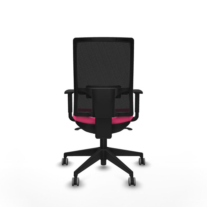 PIQUERAS Y CRESPO Silla de oficina Horna con mecanismo Sincro, Rosa y Negro