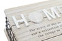 DKD Home Decor Caja MDF y Metal 25x25x12 Natural