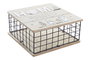 DKD Home Decor Caja MDF y Metal 25x25x12 Natural