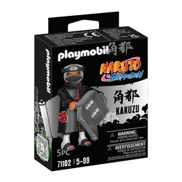 Playmobil Figura Naruto Shippuden - Kakuzu, Miembro de Akatsuki con Maleta y Abrigo, Juguete de Colección