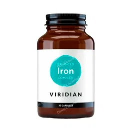 Viridian Hierro Balanceado Complex 30 Cápsulas Vegetales - Reduce Cansancio y Fatiga, Apoya Inmunidad y Cognición, Apto Veganos