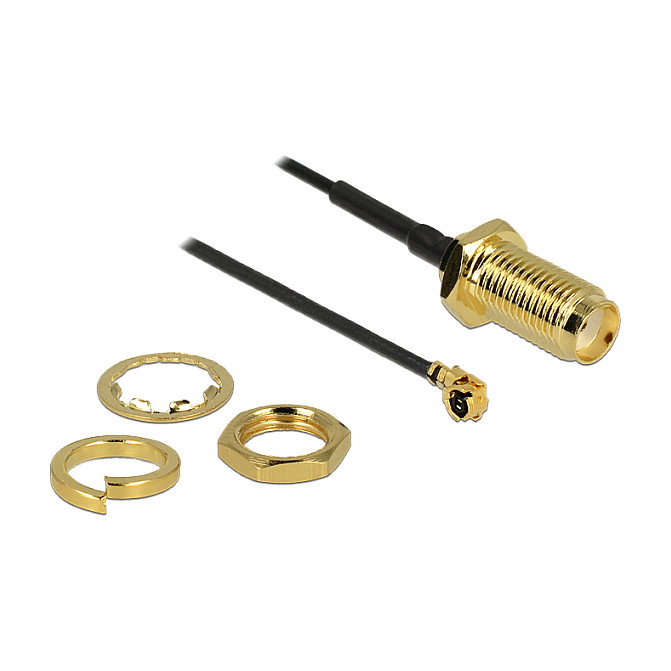 DeLOCK Cable coaxial SMA a MHF/U.FL de 50 mm DeLOCK Cable coaxial SMA a MHF/U.FL de 50 mm