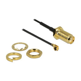 DeLOCK Cable de antena coaxial SMA Hembra a MHF Hembra 0,05 m