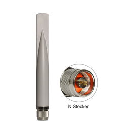 DeLOCK Antena GSM/UMTS N 2,5 dBi Omnidireccional para Exterior -88453- Blanco, Frecuencia 0.824-0.96/1.71-2.17 GHz, Polarización Vertical, Rango Temperatura -40 a 80 °C