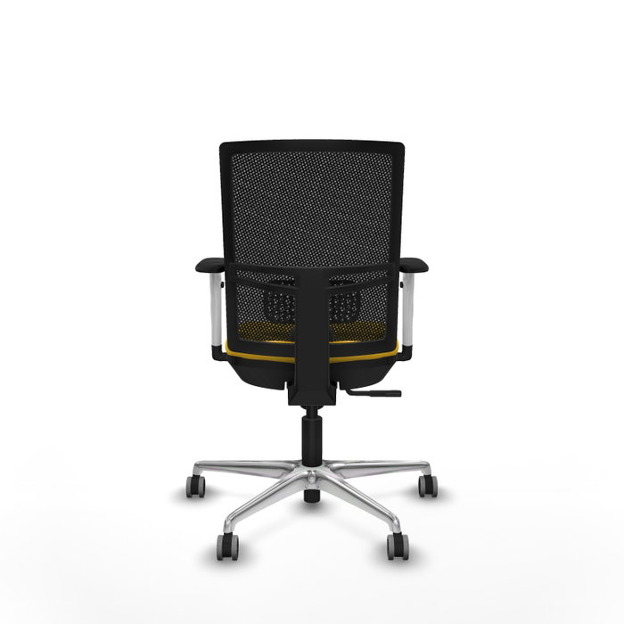 PIQUERAS Y CRESPO Silla de oficina Yunquera con mecanismo Sincro, Amarillo y Negro PIQUERAS Y CRESPO Silla de oficina Yunquera con mecanismo Sincro, Amarillo y Negro