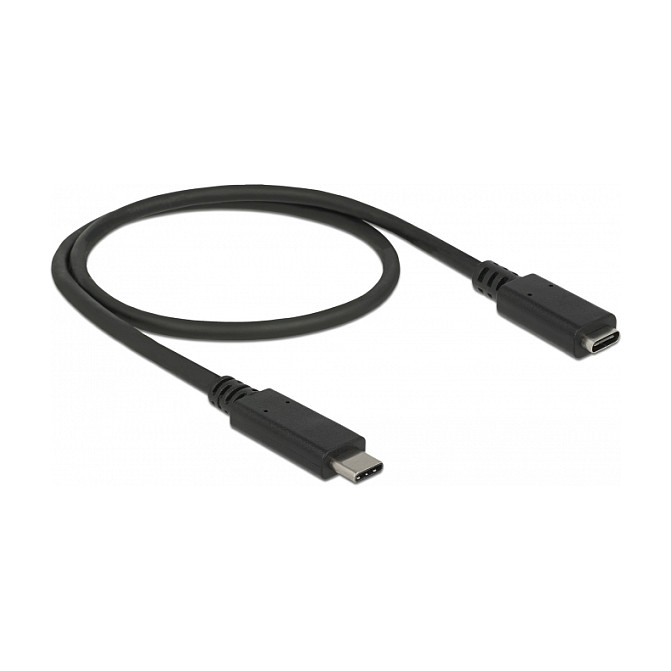 DeLOCK 85532 Cable de extensión USB C de 0,5 m Negro DeLOCK 85532 Cable de extensión USB C de 0,5 m Negro