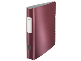 Esselte Archivador de Palanca 180 DIN A4 Polyfoam Lomo 65 mm Rojo Granate