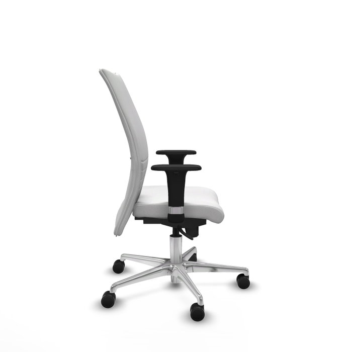 PIQUERAS Y CRESPO Silla Albacete Confidente Blanca con Mecanismo Sincro y Base de Aluminio PIQUERAS Y CRESPO Silla Albacete Confidente Blanca con Mecanismo Sincro y Base de Aluminio