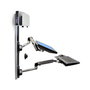 Ergotron LX Wall Mount System de Brazo para Monitor / Montaje en Pared / Carga 13.4 kg / Inclinacion 85 grados / Giro 360 grados / Compatible VESA