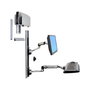 Ergotron LX Wall Mount System de Brazo para Monitor / Montaje en Pared / Carga 13.4 kg / Inclinacion 85 grados / Giro 360 grados / Compatible VESA
