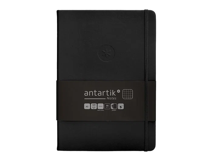 Antartik Cuaderno Antartik Notes Tapa Dura A5 Negro con Hojas Cuadriculadas Antartik Cuaderno Antartik Notes Tapa Dura A5 Negro con Hojas Cuadriculadas