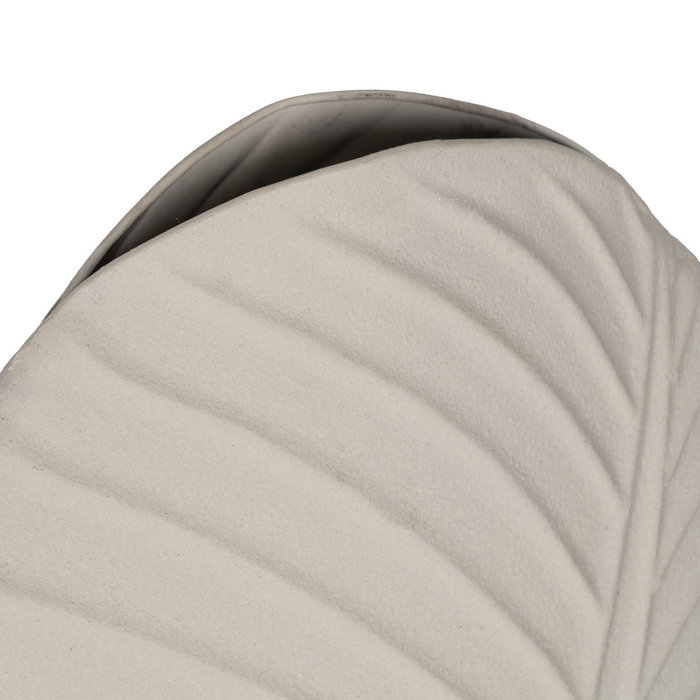 Jarrón Blanco Metal Decoración 26 X 11 X 41 cm